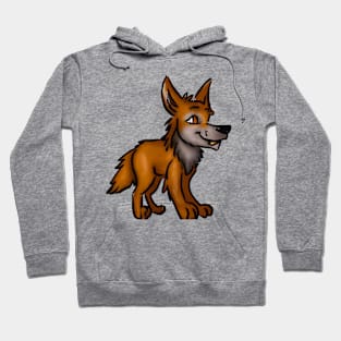 Cute Coyote Drawing Hoodie